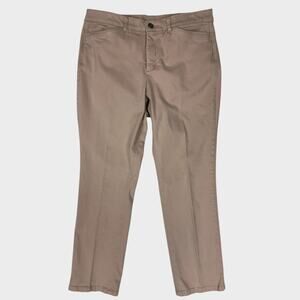 Christopher & Banks Signature Slimming 12 Kahaki Beige Pants